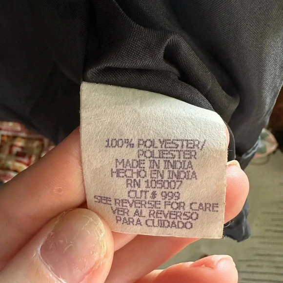 Vintage Evening Cocktail Hand Beaded Black Womens Wrap Blouse Top. Size Medium. - Picture 11 of 12